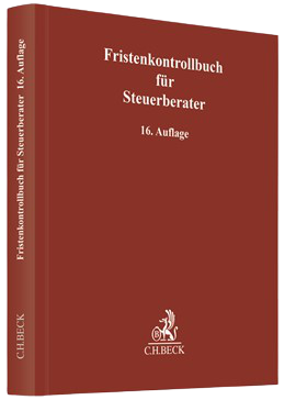 Fristenkontrollbuch fr Steuerberater C.H.Beck Verlag
